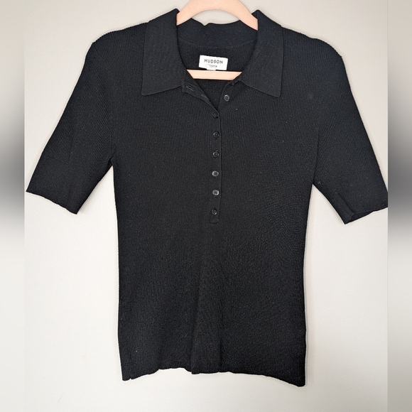 Hudson North║Modern Uniform Ribbed Polo Shirt║Size M - Picture 2 of 6